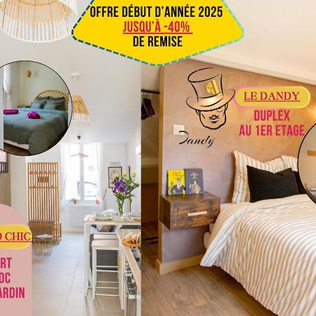 Ideal Pro & Couple - 2 Logements Theme Boho Chic Rdc & Dandy 1Er Etage - Quartier Calme - Jardin - Wifi Hd - Smart Tv - Parking Gratuit - Proche Centre & Transports - Ask Home Valenciennes Exterior photo