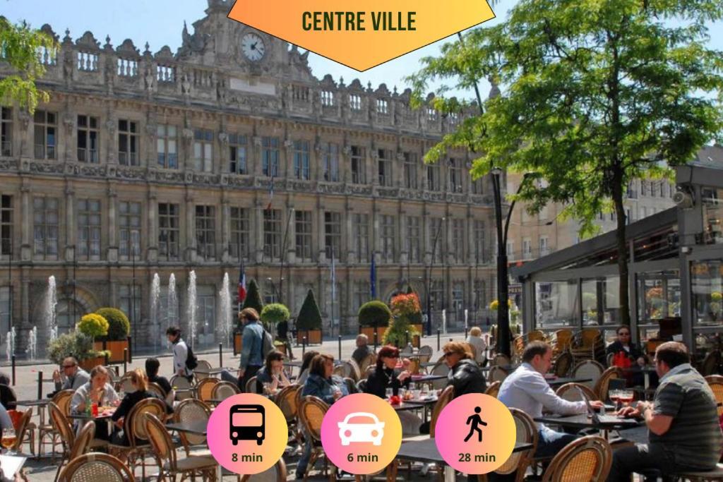 Ideal Pro & Couple - 2 Logements Theme Boho Chic Rdc & Dandy 1Er Etage - Quartier Calme - Jardin - Wifi Hd - Smart Tv - Parking Gratuit - Proche Centre & Transports - Ask Home Valenciennes Exterior photo
