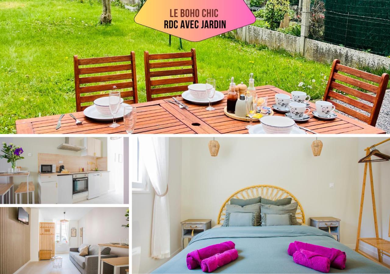 Ideal Pro & Couple - 2 Logements Theme Boho Chic Rdc & Dandy 1Er Etage - Quartier Calme - Jardin - Wifi Hd - Smart Tv - Parking Gratuit - Proche Centre & Transports - Ask Home Valenciennes Exterior photo