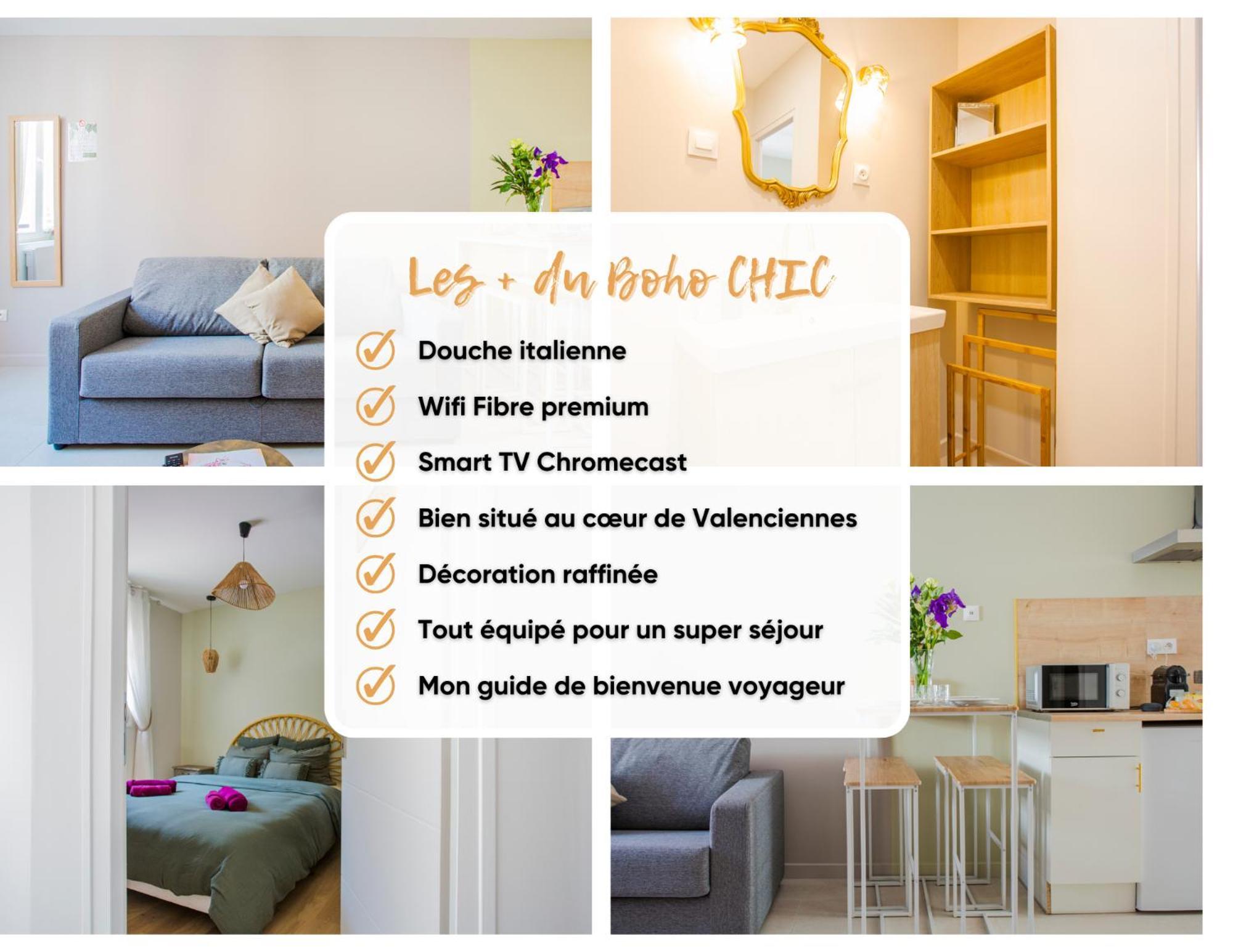 Ideal Pro & Couple - 2 Logements Theme Boho Chic Rdc & Dandy 1Er Etage - Quartier Calme - Jardin - Wifi Hd - Smart Tv - Parking Gratuit - Proche Centre & Transports - Ask Home Valenciennes Exterior photo